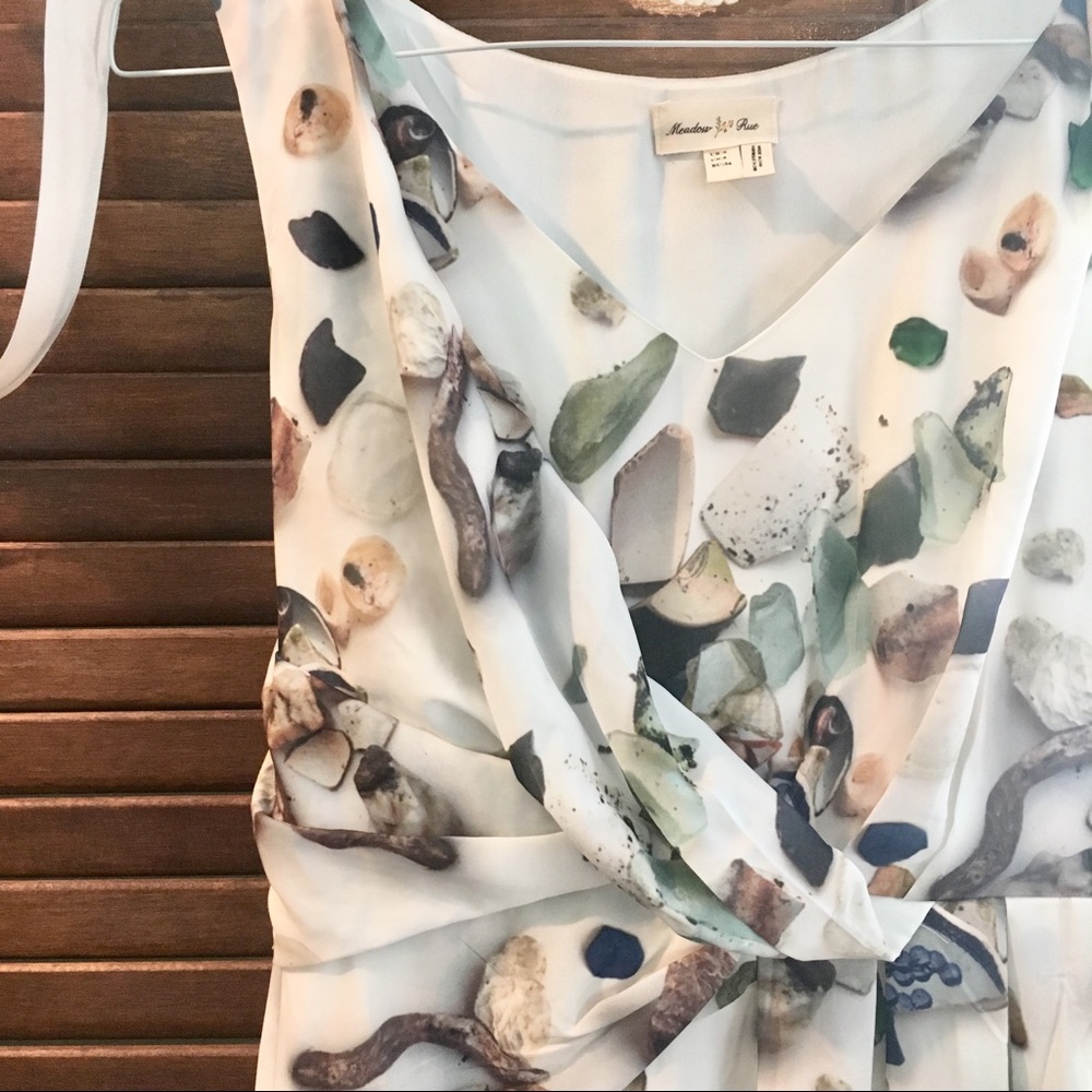 flowy printed Anthropologie dress